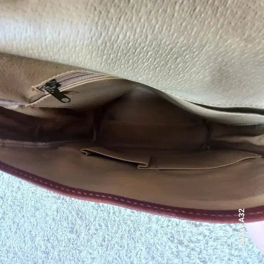 [BUNJANG] Vintage Leather Backpack Brown / 빈티지 가죽 백팩 브라운 made in Italy
