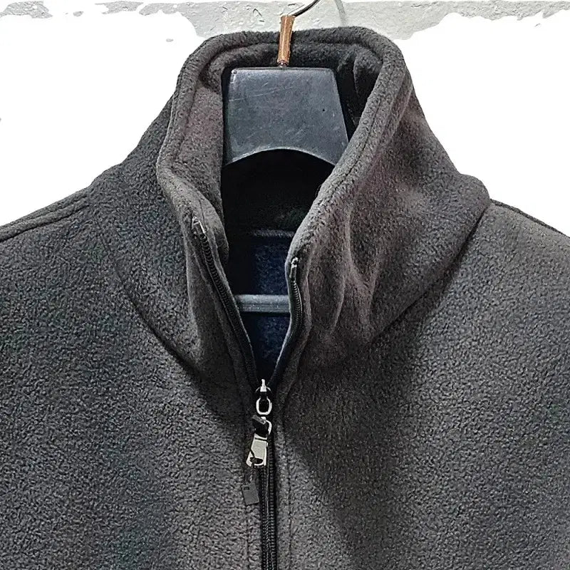 [BUNJANG] LANGZI Fleece Zip-Up Jacket Men&