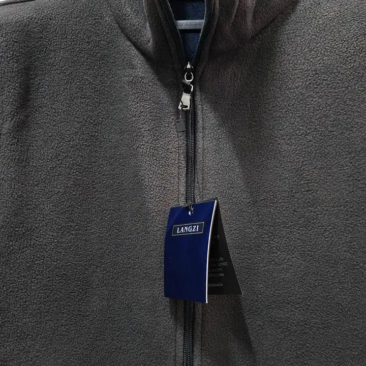 [BUNJANG] LANGZI Fleece Zip-Up Jacket Men&