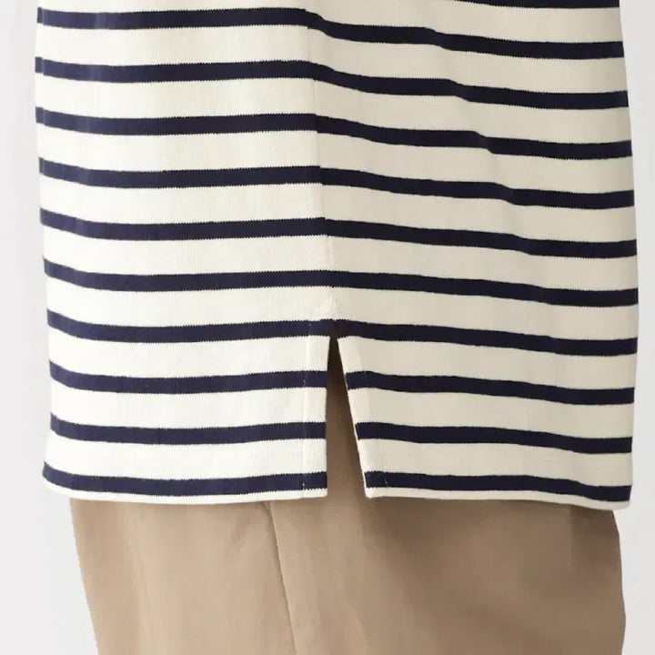 [BUNJANG] MUJI Boat Neck Striped T-shirt / 무인양품 보트넥 스트라이프 티셔츠 s