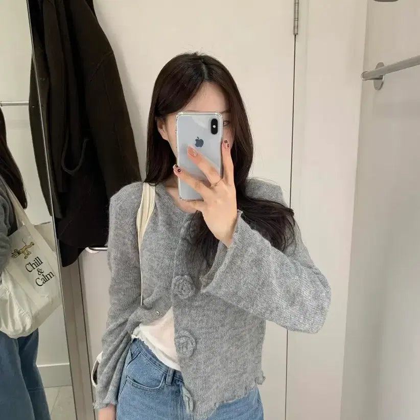[BUNJANG] Shop Flat Rozy Cardigan / 샵 flat 로지 가디건