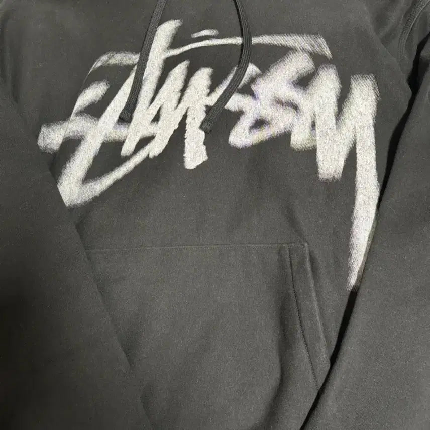 [BUNJANG] Stussy Digi Stock Hoodie Black / 스투시 디지 스탁 후드 블랙