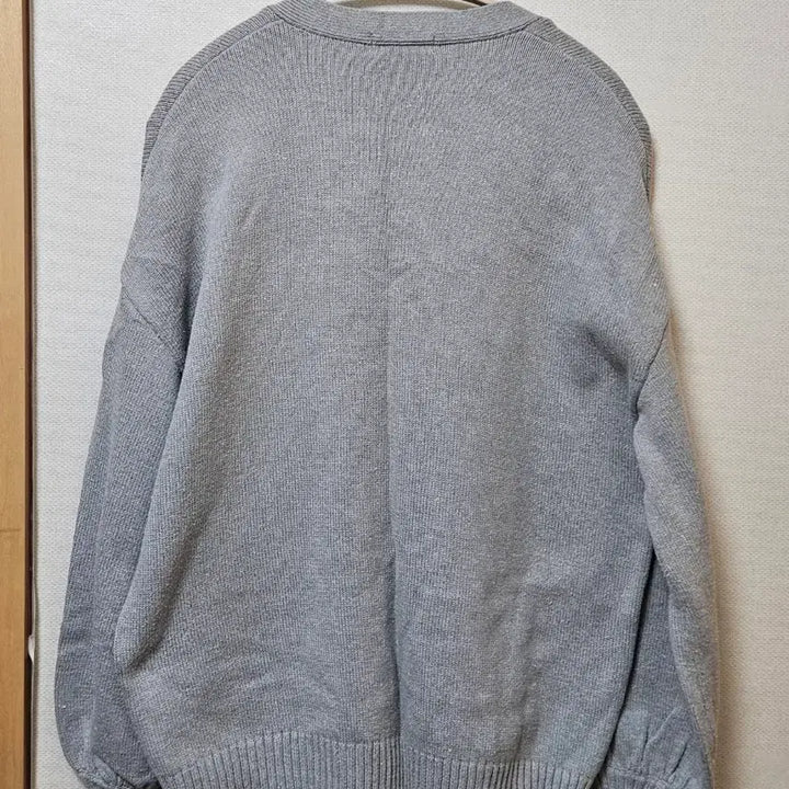 [BUNJANG] Kru Vintage Balloon Sleeve Gray Cardigan / 빈티지 벌룬 소매 그레이 가디건 크루빈티지