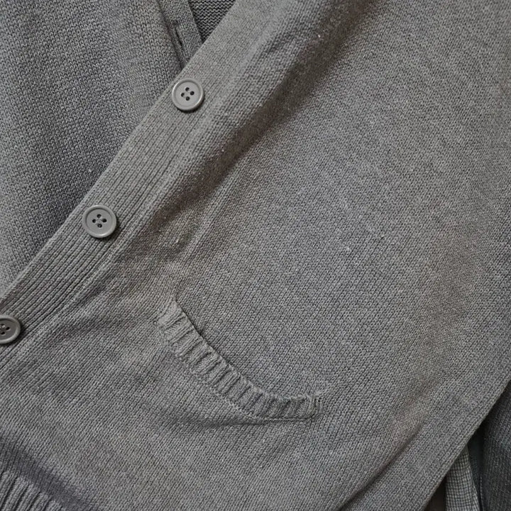 [BUNJANG] Kru Vintage Balloon Sleeve Gray Cardigan / 빈티지 벌룬 소매 그레이 가디건 크루빈티지