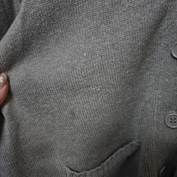 [BUNJANG] Kru Vintage Balloon Sleeve Gray Cardigan / 빈티지 벌룬 소매 그레이 가디건 크루빈티지