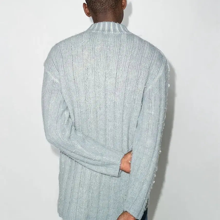 [BUNJANG] Our Legacy Blue Ribbed Knit Sweater / Our Legacy 아워레가시 블루 골지 니트 여성40 (컨디션 좋음)
