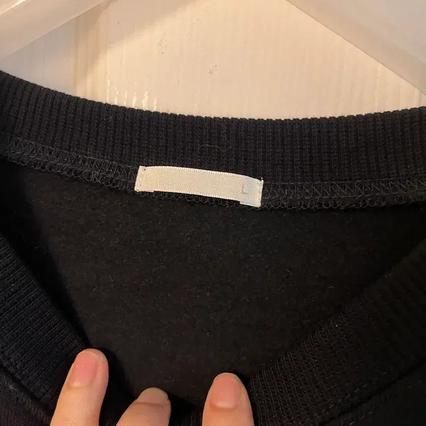 [BUNJANG] Cropped Sweatshirt (Black, Size S) / 크롭 맨투맨 새상품 s 일본 구매