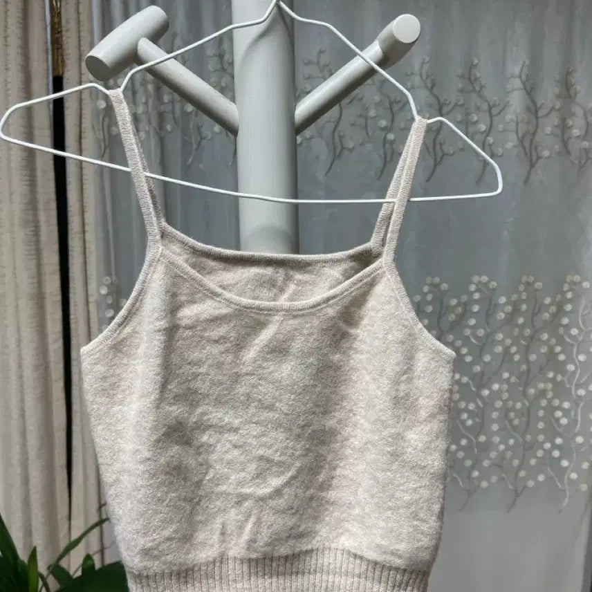 [BUNJANG] Ivory Knit Cardigan and Tank Top Set / 아이보리 니트 나시+ 가디건세트