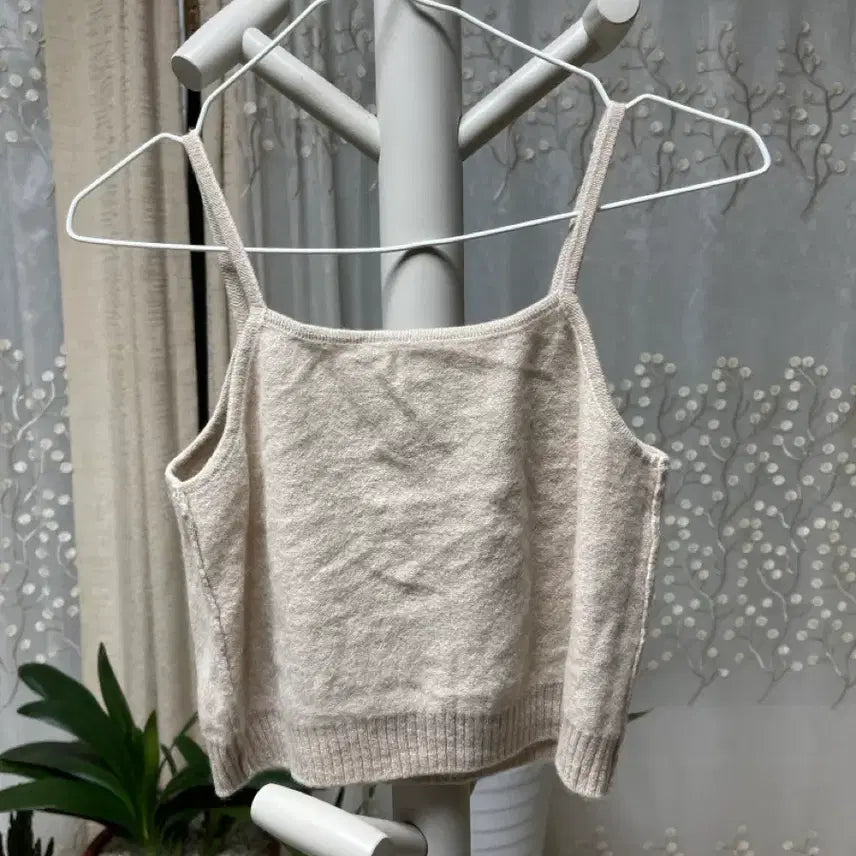 [BUNJANG] Ivory Knit Cardigan and Tank Top Set / 아이보리 니트 나시+ 가디건세트