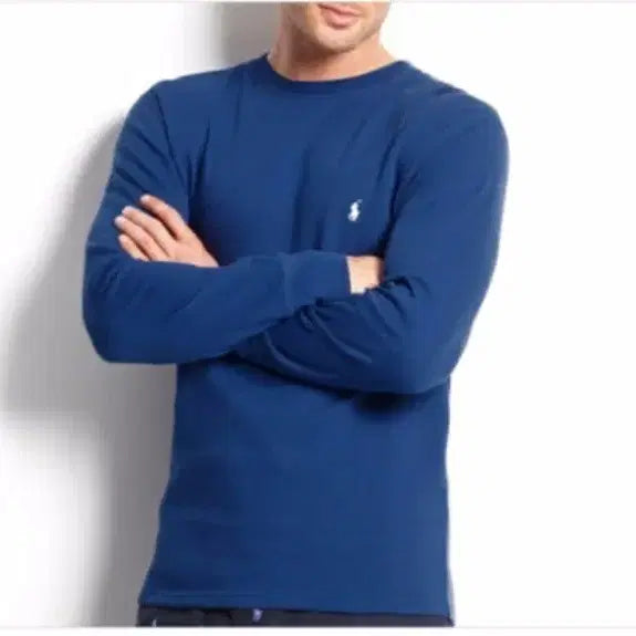 [BUNJANG] Polo Ralph Lauren Blue Long Sleeve T-Shirt / 폴로 랄프로렌 블루 긴팔 티셔츠 2XL