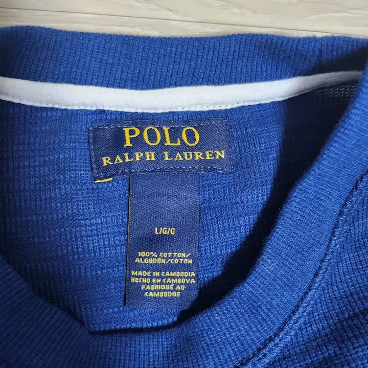 [BUNJANG] Polo Ralph Lauren Blue Long Sleeve T-Shirt / 폴로 랄프로렌 블루 긴팔 티셔츠 2XL