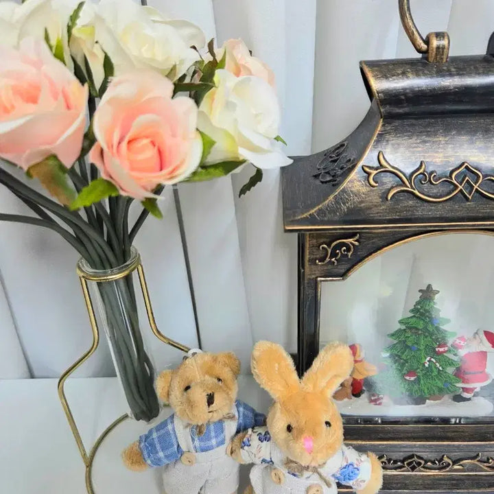 [BUNJANG] Mini Bear Rabbit Doll Keyring Set / 미니 곰돌이 토끼 인형키링 커플템 세트 새상품