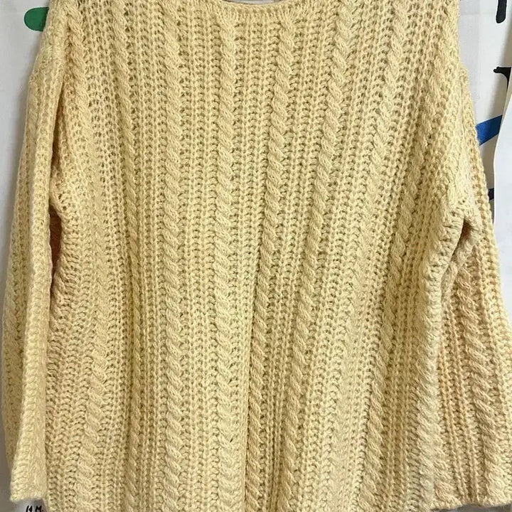 [BUNJANG] MaybeBaby Lemon Cream Knit Sweater / (새상품)메이비베이비 레몬크림 니트