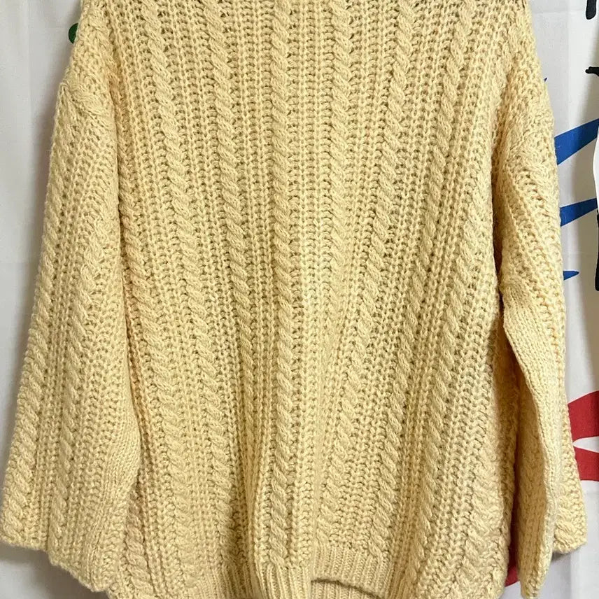 [BUNJANG] MaybeBaby Lemon Cream Knit Sweater / (새상품)메이비베이비 레몬크림 니트