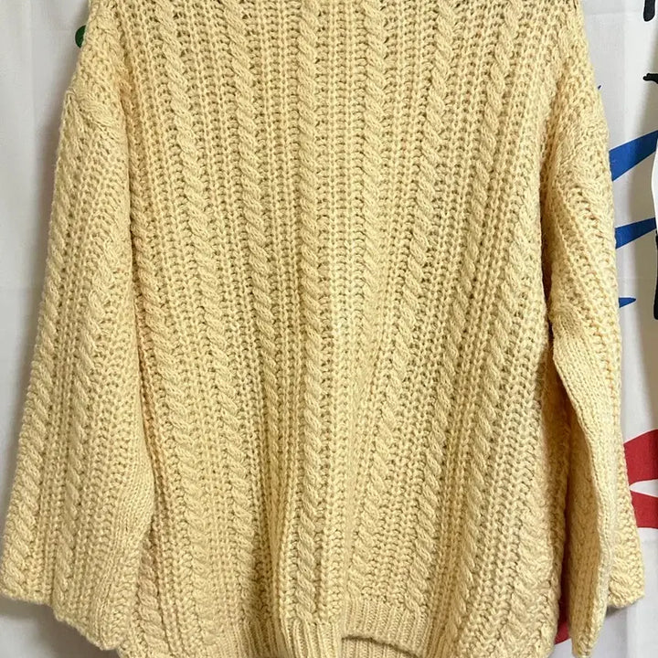 [BUNJANG] MaybeBaby Lemon Cream Knit Sweater / (새상품)메이비베이비 레몬크림 니트