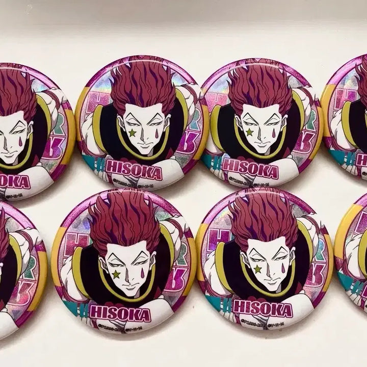 [BUNJANG] Hunter x Hunter Hisoka Badge Bundle Set / 헌터x헌터 히소카 캔뱃지 8개