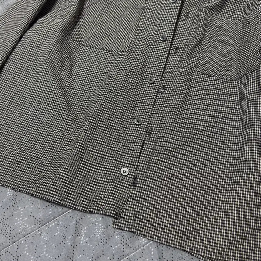 [BUNJANG] Vintage Checkered Long Sleeve Shirt / (새상품)빈티지 체크 남방 셔츠 긴팔