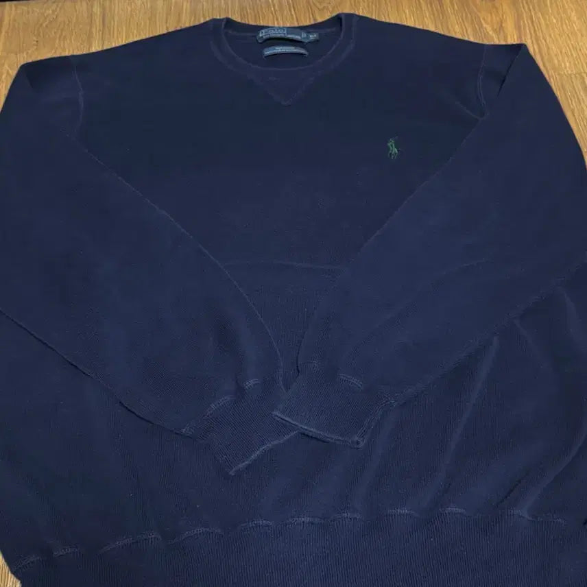[BUNJANG] Polo Ralph Lauren Navy Crewneck Sweatshirt / 폴로 랄프로렌 네이비 맨투맨 티셔츠