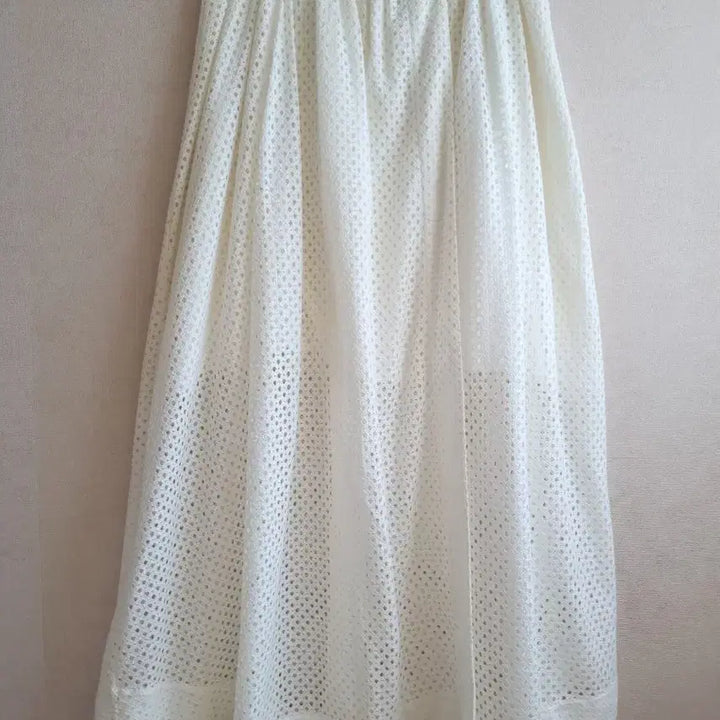 [SOLD OUT] 이로 IRO 화이트 아이보리색 크로쉐 롱 스커트 랩스커트