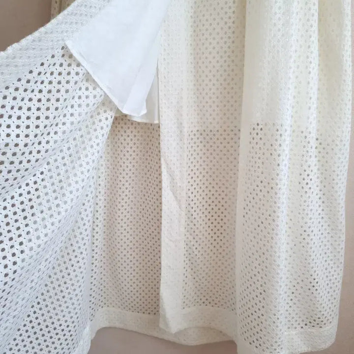 [SOLD OUT] 이로 IRO 화이트 아이보리색 크로쉐 롱 스커트 랩스커트