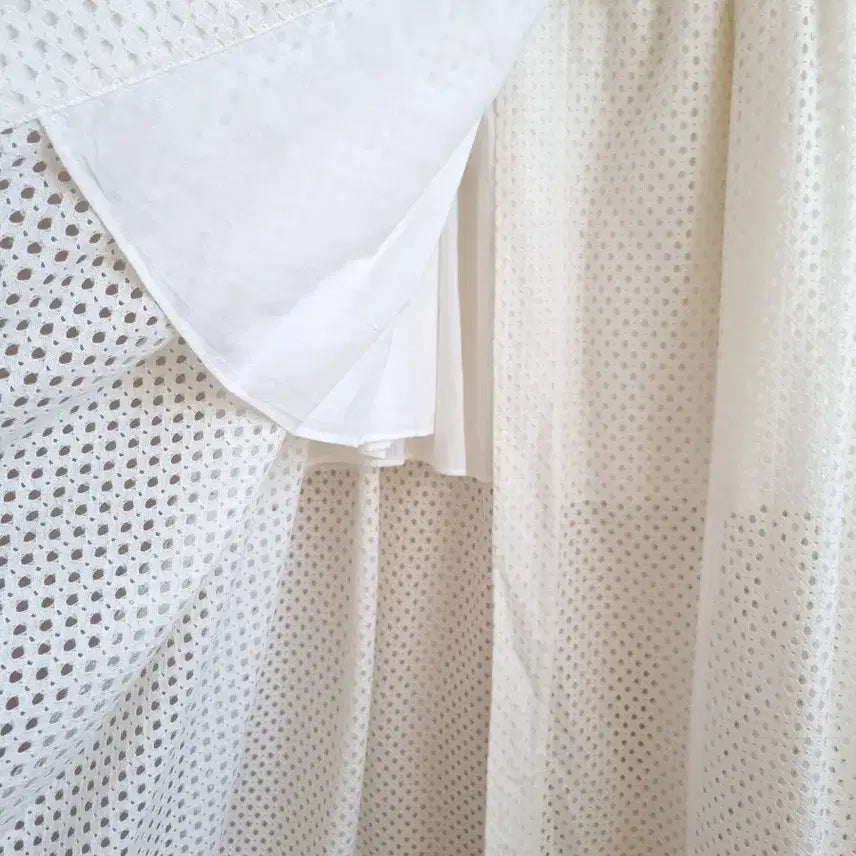 [SOLD OUT] 이로 IRO 화이트 아이보리색 크로쉐 롱 스커트 랩스커트