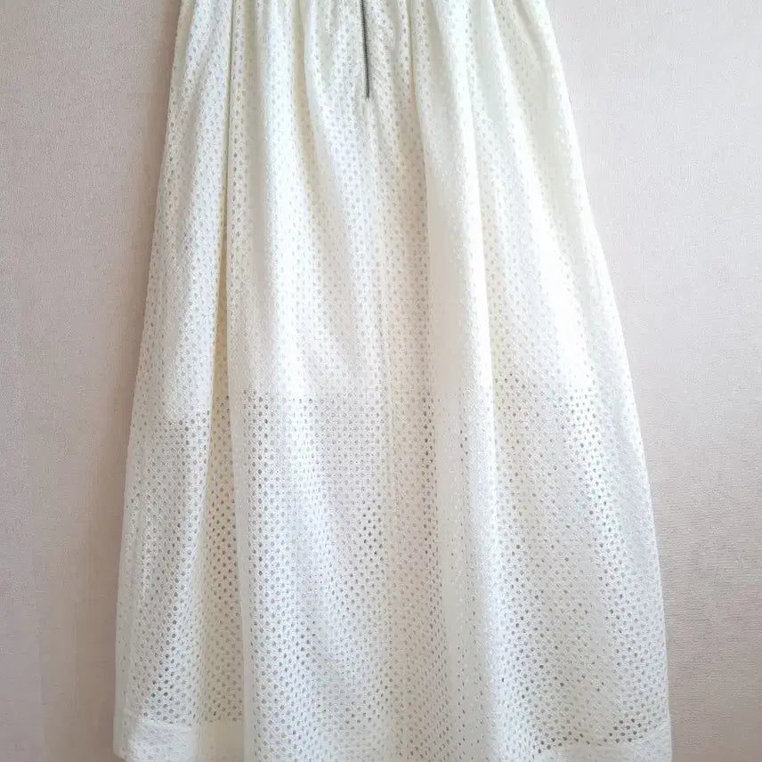[SOLD OUT] 이로 IRO 화이트 아이보리색 크로쉐 롱 스커트 랩스커트