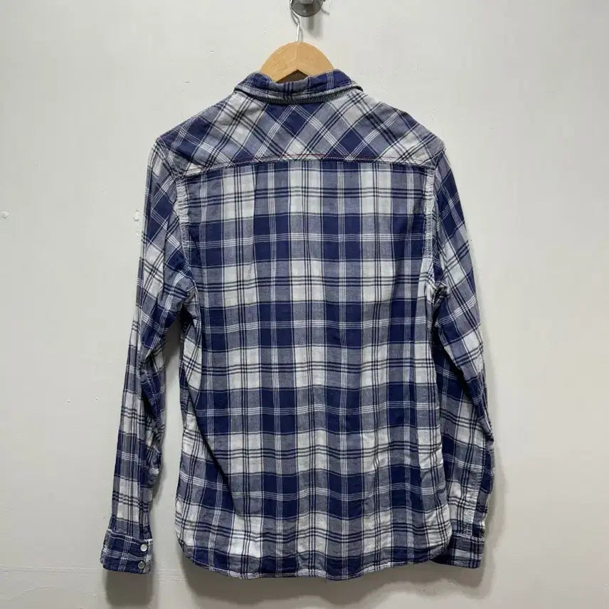 [BUNJANG] Tommy Hilfiger Denim Checkered Shirt (Size S) / 타미힐피거 데님 남방 체크 셔츠 S