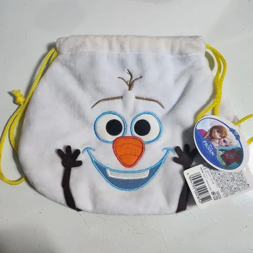 [BUNJANG] Disney Olaf Drawstring Pouch / 겨울왕국 올라프 복조리 파우치