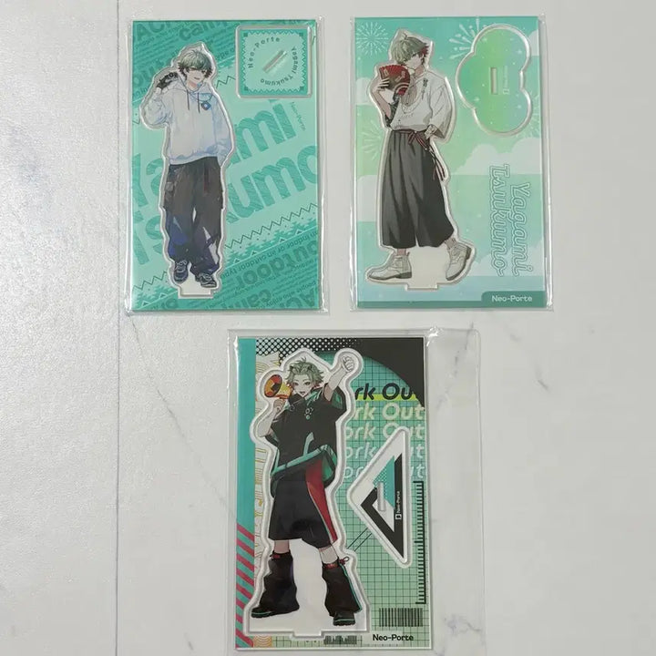 [BUNJANG] NeoPorte Yagami Tsukumo Acrylic Stand Bundle Set / [일괄] 네오포르테 야가미 츠쿠모 아크릴