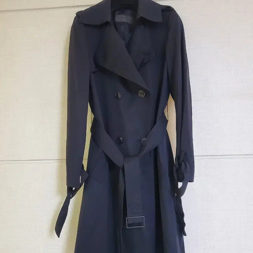 [BUNJANG] MINE Navy Trench Coat Size 55 / [MINE]네이비트렌치 55사이즈