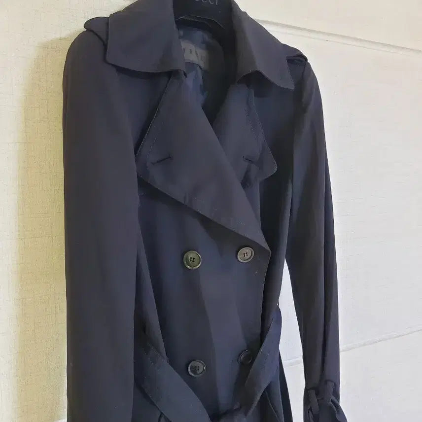 [BUNJANG] MINE Navy Trench Coat Size 55 / [MINE]네이비트렌치 55사이즈