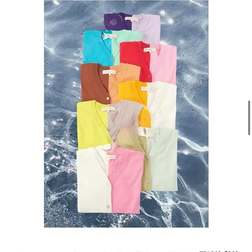 [SOLD OUT] 새상품)비아드젠 시그니처 반반가디건 그레이프+라벤더
