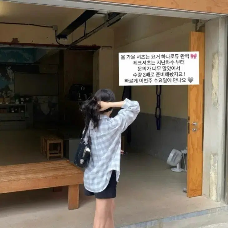 [BUNJANG] WearRest Checkered Shirt / 웨어레스트 체크 셔츠
