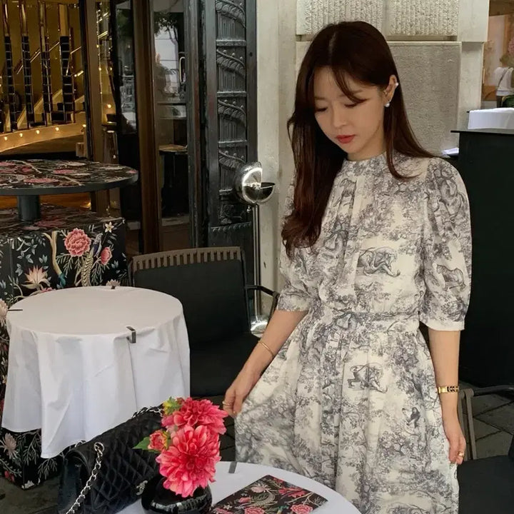 [BUNJANG] Vicinni Tiger Print Dress / 바이씨니 호랑이 원피스 :)