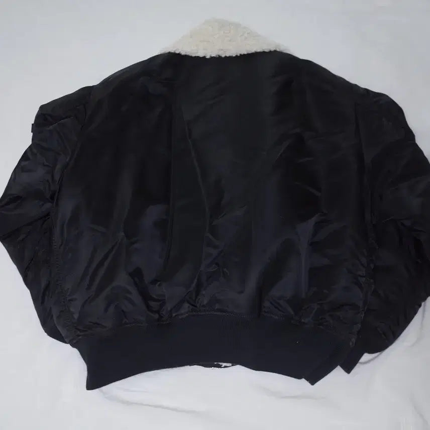 [BUNJANG] Alpha Industries x Neil Barrett MA-1 Biker Jacket (Black) / [M] 알파 인더스트리 x 닐 바렛 MA-1 바이커 자켓 블랙