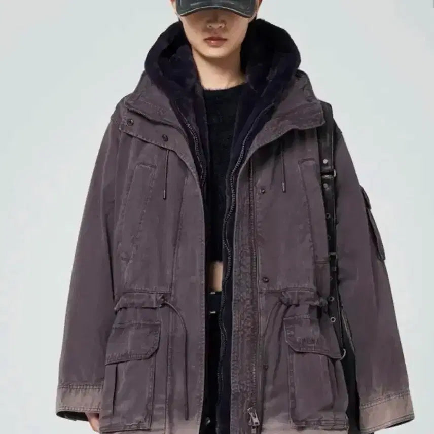 [BUNJANG] Juun.J 23FW Cotton Garment Dyed Parka - Gray / 준지 23FW 코튼 가먼트 다잉 파카 - 그레이 (새제품)