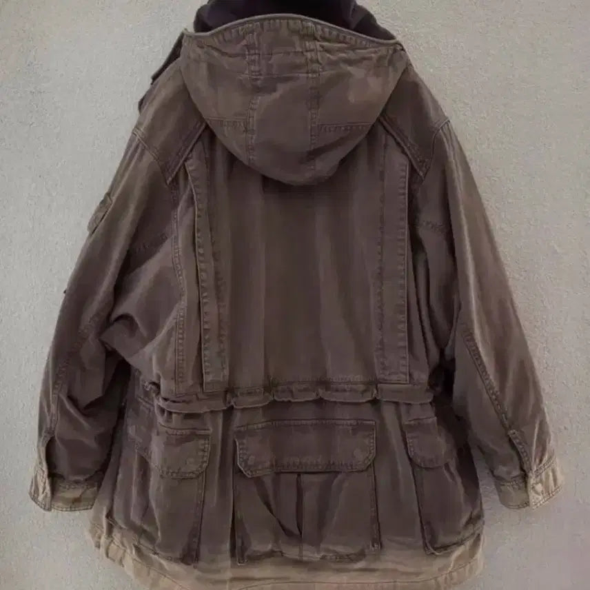 [BUNJANG] Juun.J 23FW Cotton Garment Dyed Parka - Gray / 준지 23FW 코튼 가먼트 다잉 파카 - 그레이 (새제품)