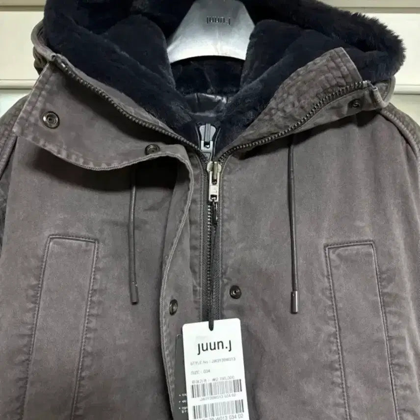 [BUNJANG] Juun.J 23FW Cotton Garment Dyed Parka - Gray / 준지 23FW 코튼 가먼트 다잉 파카 - 그레이 (새제품)