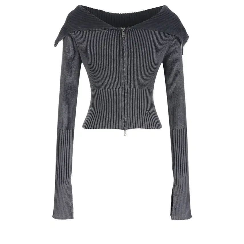 [BUNJANG] LalaFox Off-Shoulder Cropped Cardigan S / 라라폭스 오프숄더 크롭 가디건 s