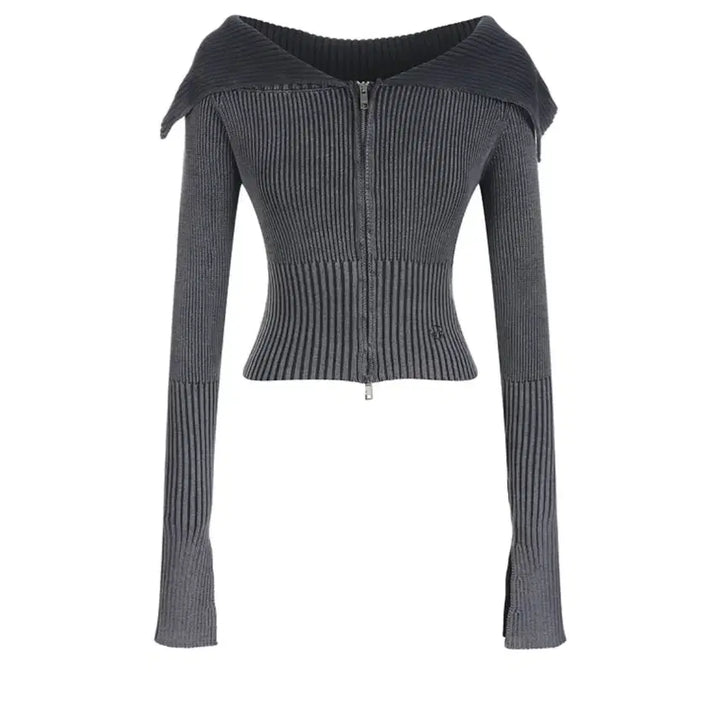 [BUNJANG] LalaFox Off-Shoulder Cropped Cardigan S / 라라폭스 오프숄더 크롭 가디건 s