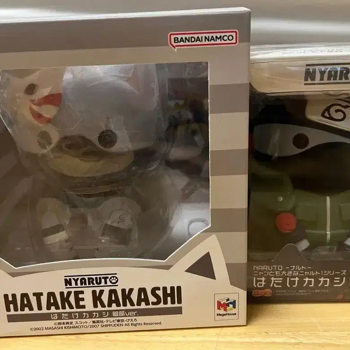 [BUNJANG] Naruto Hatake Kakashi Mega Cat Figure Bundle Set / 일괄) 나루토 빅냐루토 하타케 카카시 상급닌자, 암부 메가캣 피규어