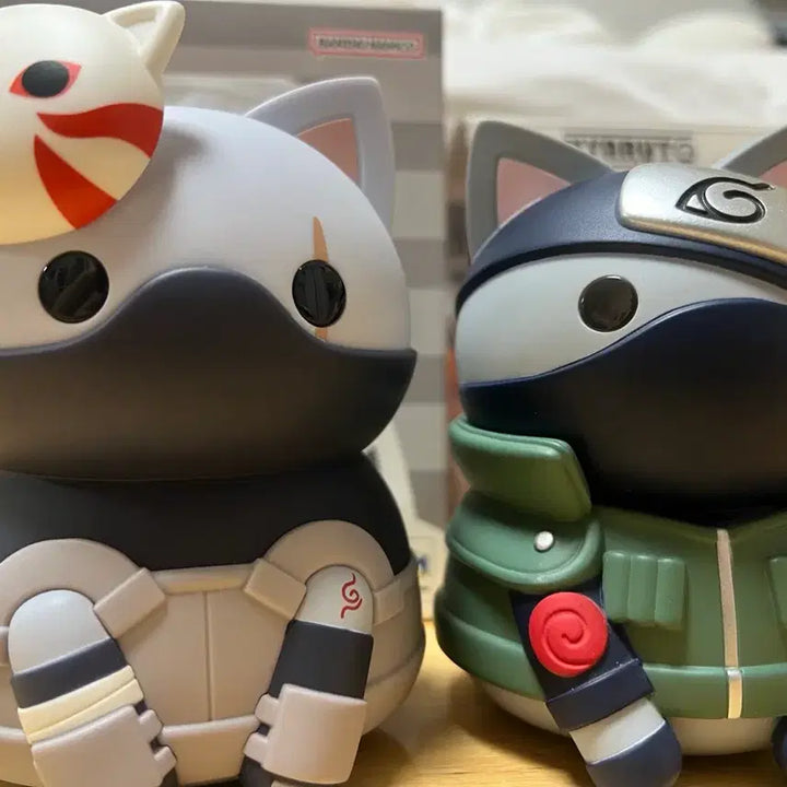 [BUNJANG] Naruto Hatake Kakashi Mega Cat Figure Bundle Set / 일괄) 나루토 빅냐루토 하타케 카카시 상급닌자, 암부 메가캣 피규어