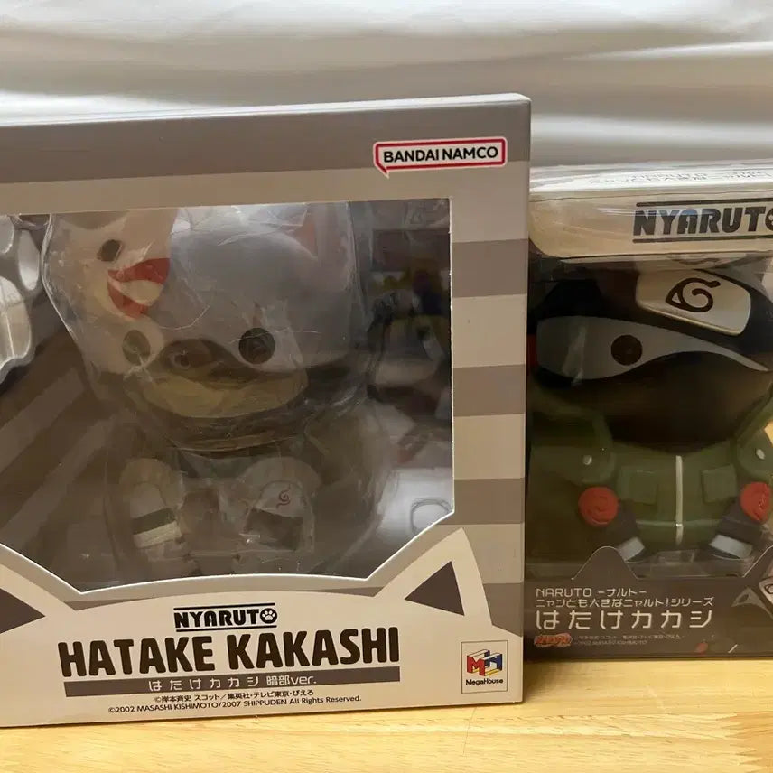 [BUNJANG] Naruto Hatake Kakashi Mega Cat Figure Bundle Set / 일괄) 나루토 빅냐루토 하타케 카카시 상급닌자, 암부 메가캣 피규어