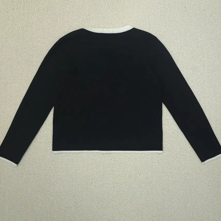 [BUNJANG] ZARA Tweed Cardigan (M) - Black / (M)자라 여성 가디건 트위드 배색 긴팔 블랙 L5W2542