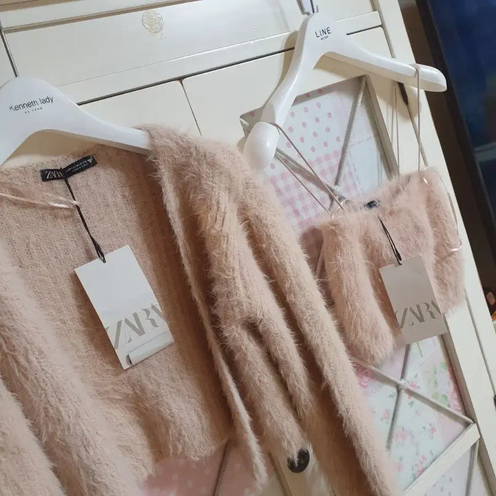 [BUNJANG] ZARA Knit Sweater Cardigan Tank Top Set / 자라 니트 스웨터 가디건 나시 세트/55 새상품