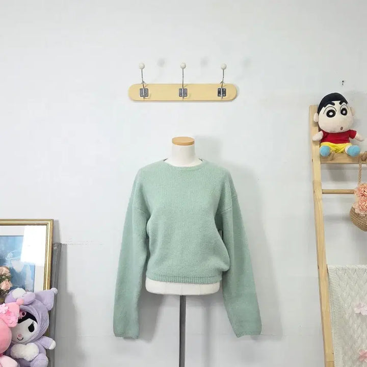 [SOLD OUT] 빈티지 만원샵 UNUSUALLY 민트 니트