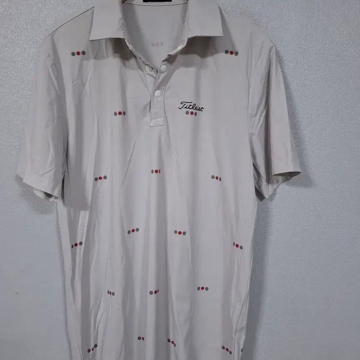 [BUNJANG] Titleist Dot Pattern Short Sleeve Polo Shirt / 타이틀리스트 반팔 카라티 도트 패턴 L
