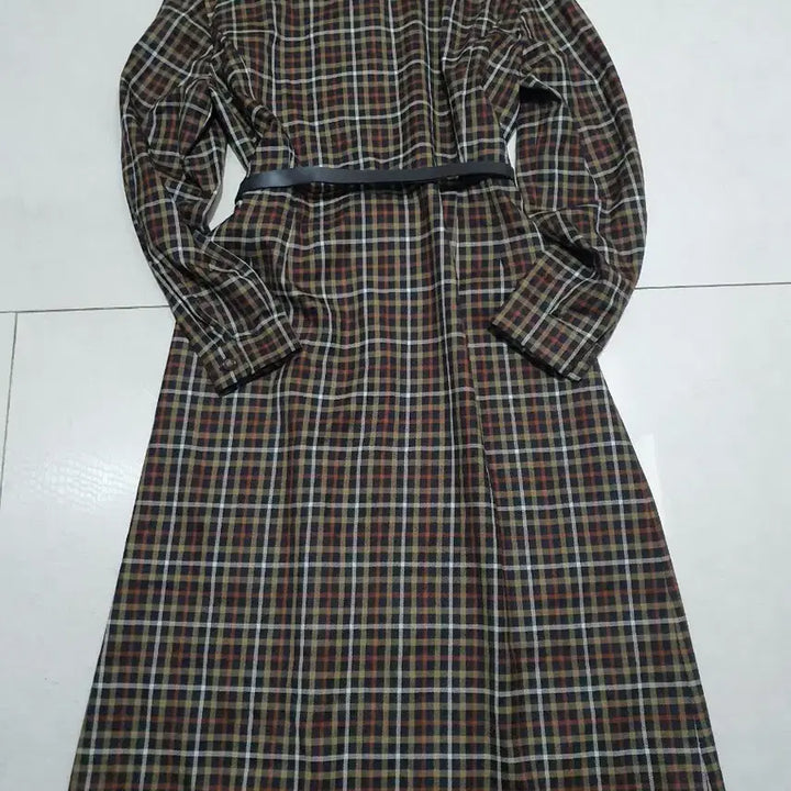 [SOLD OUT] 닥스 체크 롱 원피스(닥스벨트 포함)