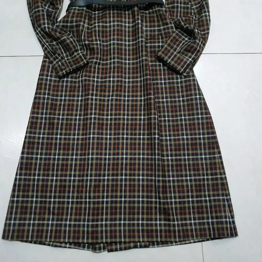 [SOLD OUT] 닥스 체크 롱 원피스(닥스벨트 포함)