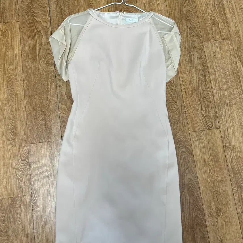 [BUNJANG] Time Sheer Short-Sleeve Dress / 한섬 타임TIME 시스루 반팔 원피